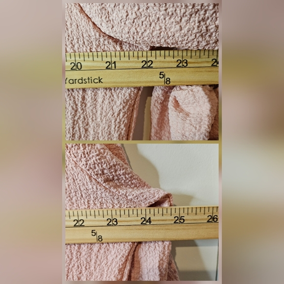 BloomChic Powder Pink Babydoll Tiered V-Neck Ruffle Peplum Above Knee Dress 16 - Picture 9 of 12